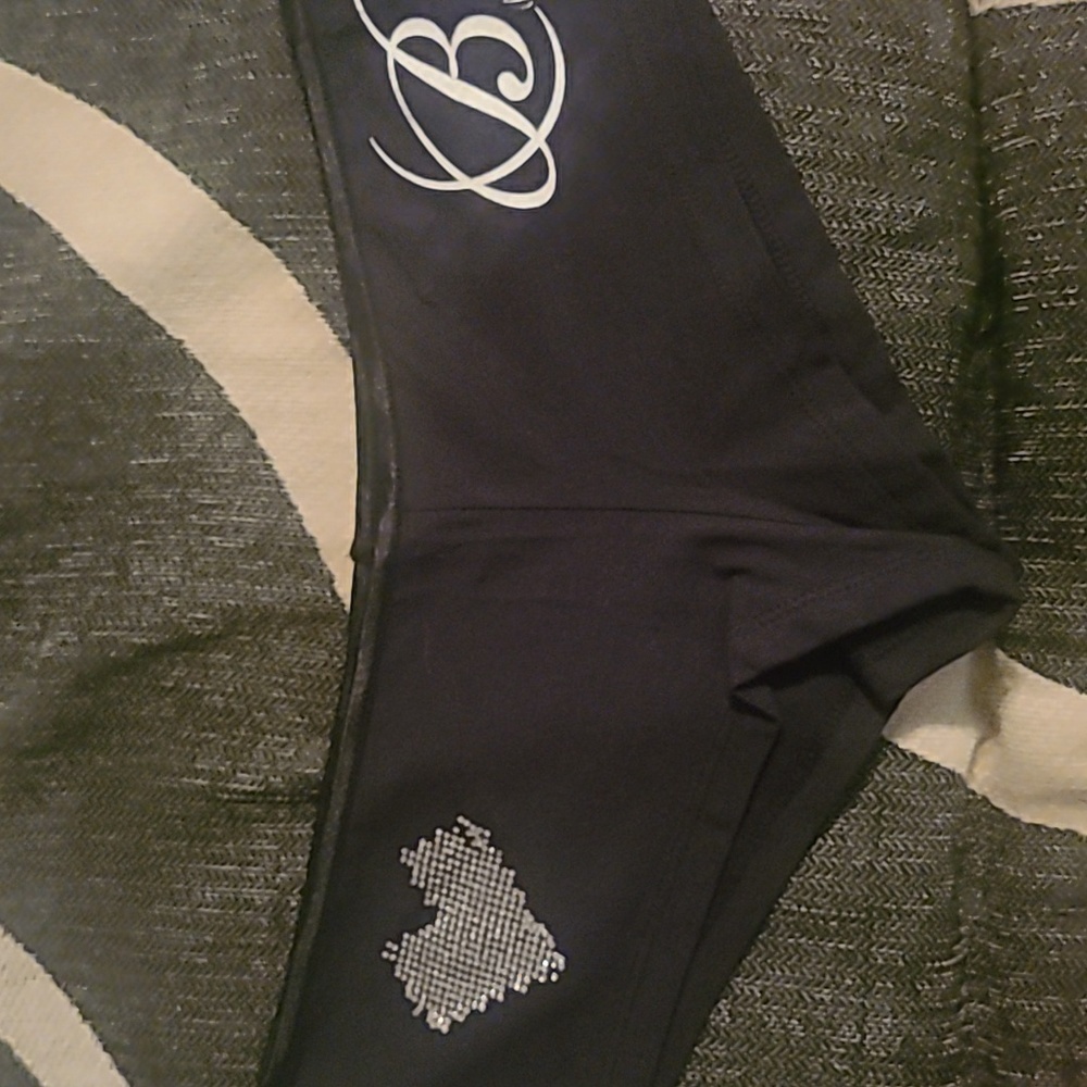Shades of Love Express Your Passion Black Booty Shorts sz xl